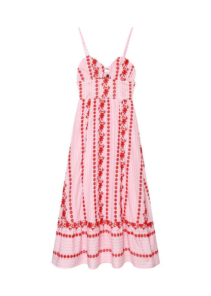 Kvinders Boho Bustier Kjole med Spaghetti Stropper 4