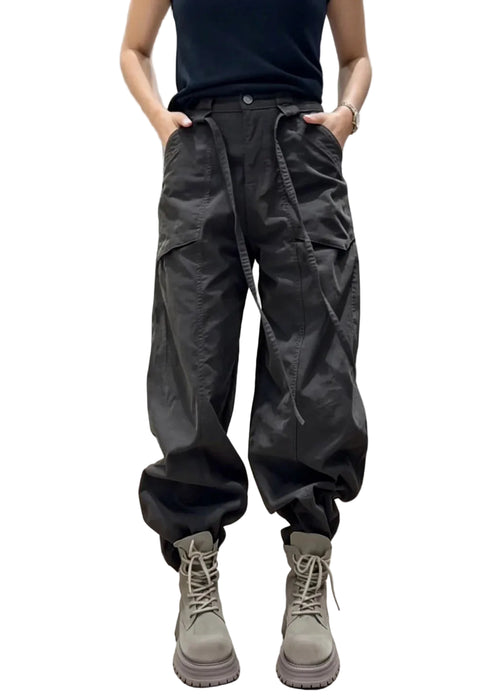 Kvinders Boho Jeans med Bindebånd og Lommer 0