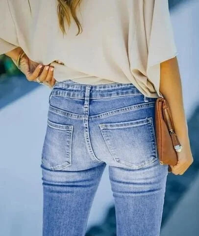 Kvinders Bootcut Jeans Høj Talje 4