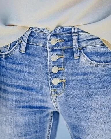 Kvinders Bootcut Jeans Højtaljede 6