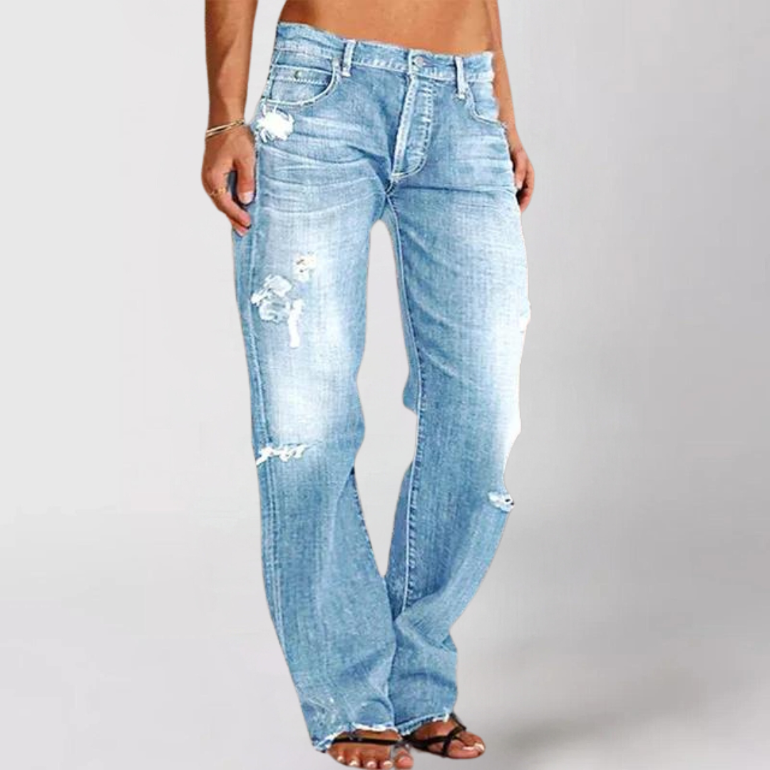 Kvinders Bred Pasform Denimjeans 4
