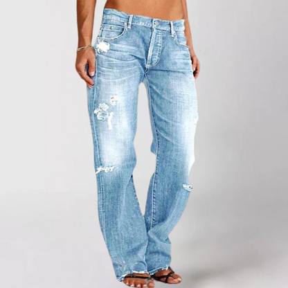 Kvinders Bred Pasform Denimjeans 4