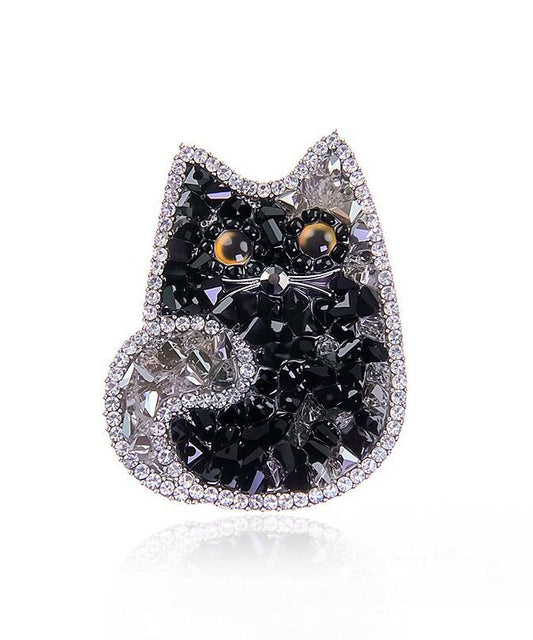 Kvinders Broche Katteformet Design 4