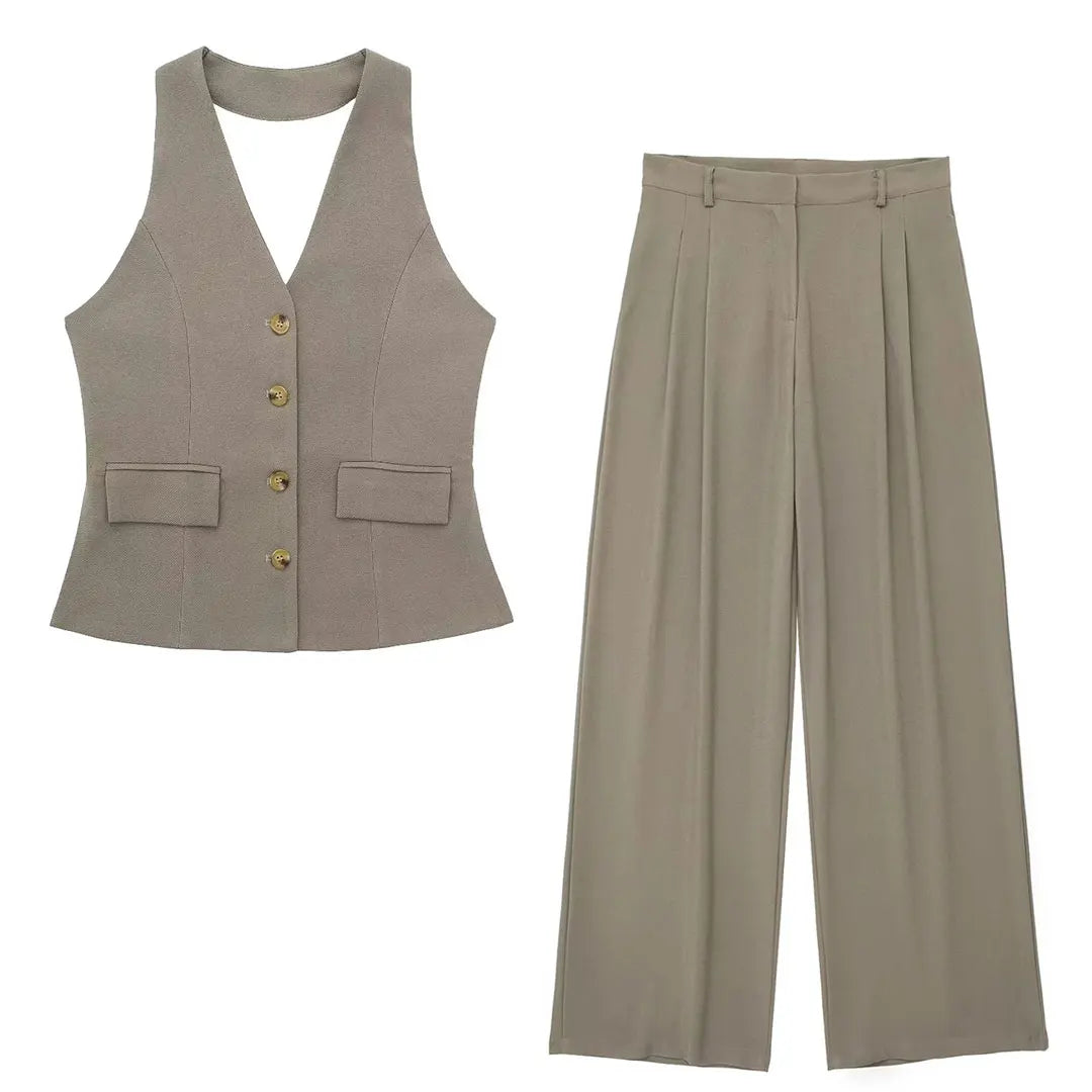 Kvinders Buksedragt Halter Style 10