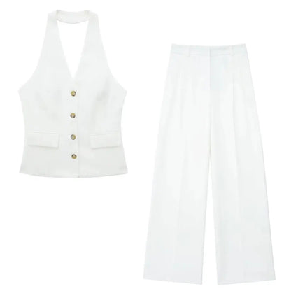 Kvinders Buksedragt Halter Style 11