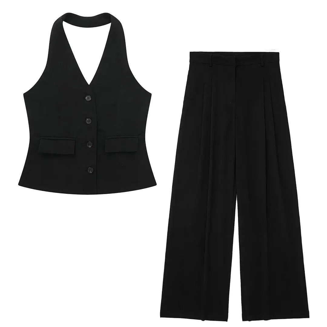 Kvinders Buksedragt Halter Style 17