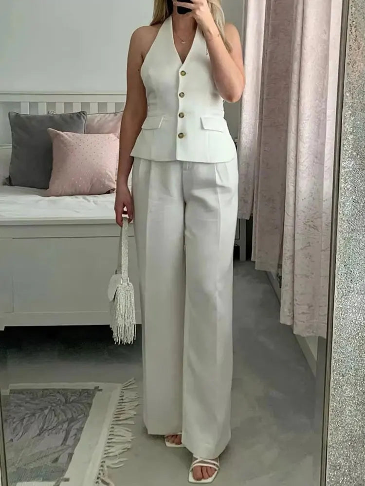 Kvinders Buksedragt Halter Style 4
