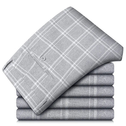 Kvinders Bukser med Slim Fit og Plaid Mønster 0