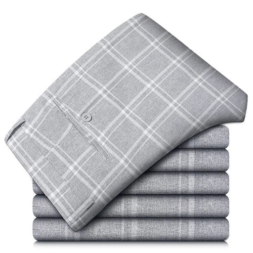 Kvinders Bukser med Slim Fit og Plaid Mønster 0