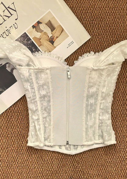 Kvinders Bustier Top Patchwork Design 2