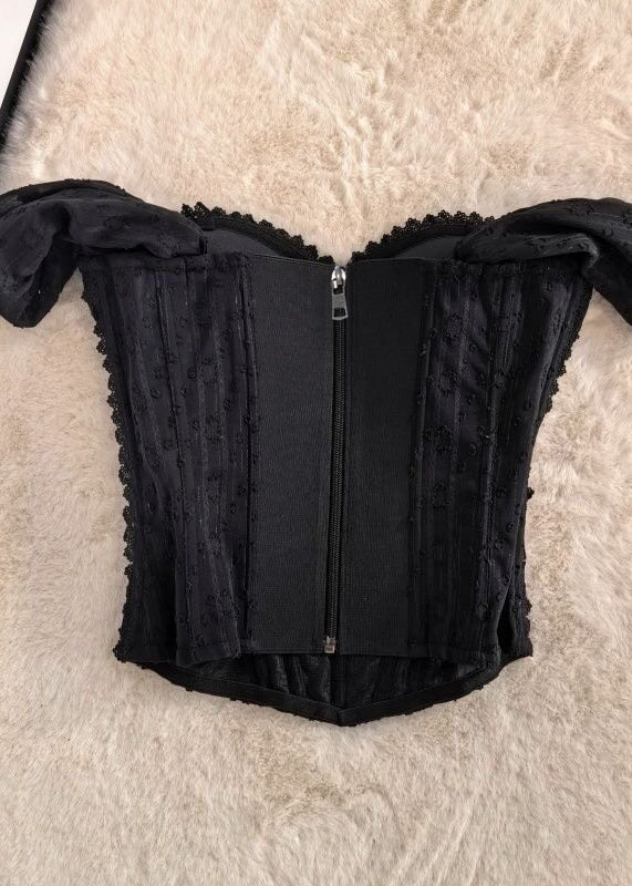 Kvinders Bustier Top Patchwork Design 3