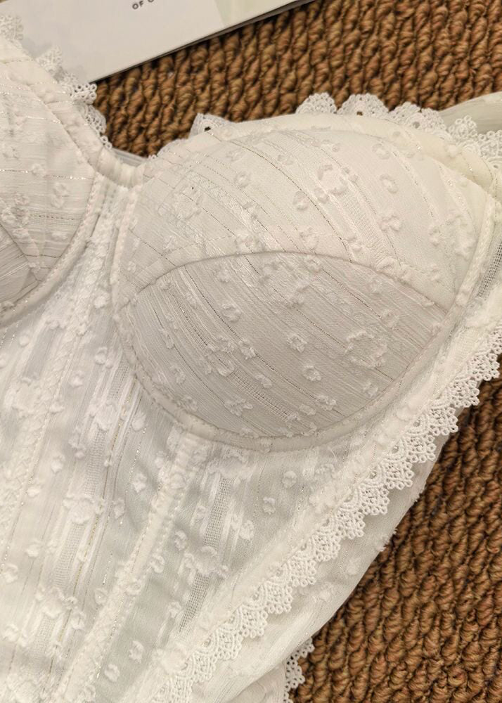 Kvinders Bustier Top Patchwork Design 4