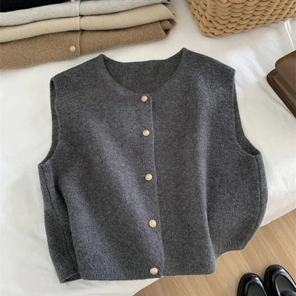 Kvinders Button-Up Casual Vest 1