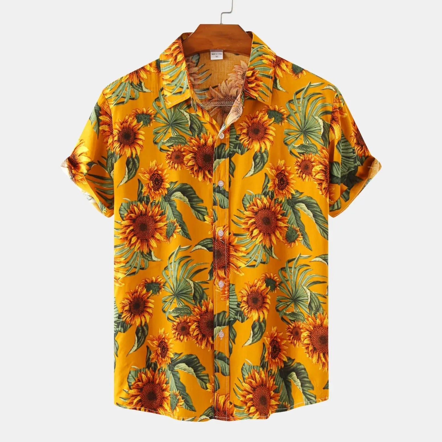 Kvinders Button-Up Skjorte med Blomstermotiver 2