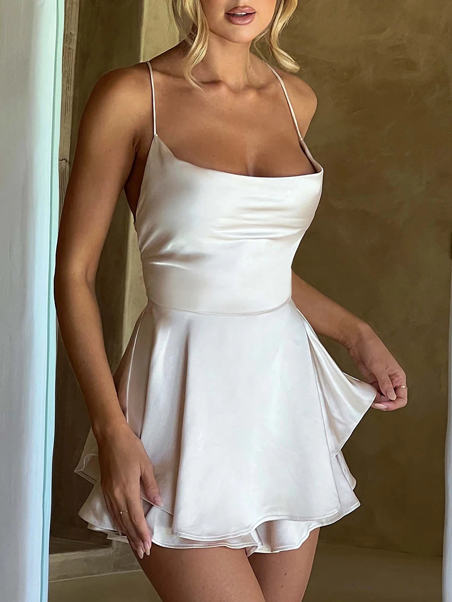 Kvinders Cami Playsuit med Cowl Neck 0
