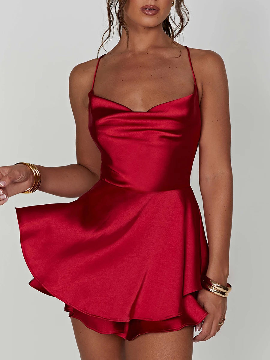 Kvinders Cami Playsuit med Cowl Neck 5