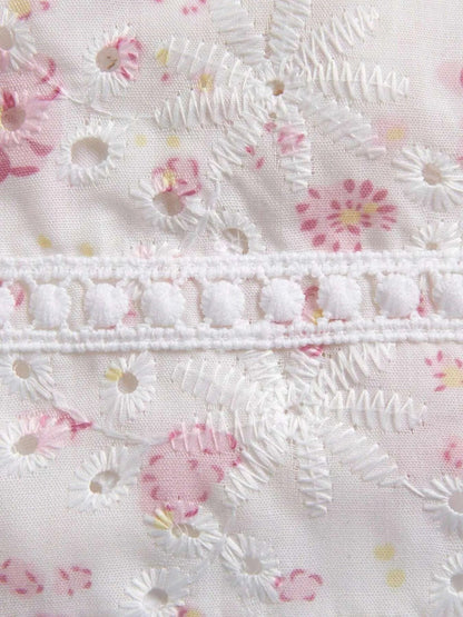 Kvinders Cami Top Blomsterprint Knyttet Polyester Spandex 3