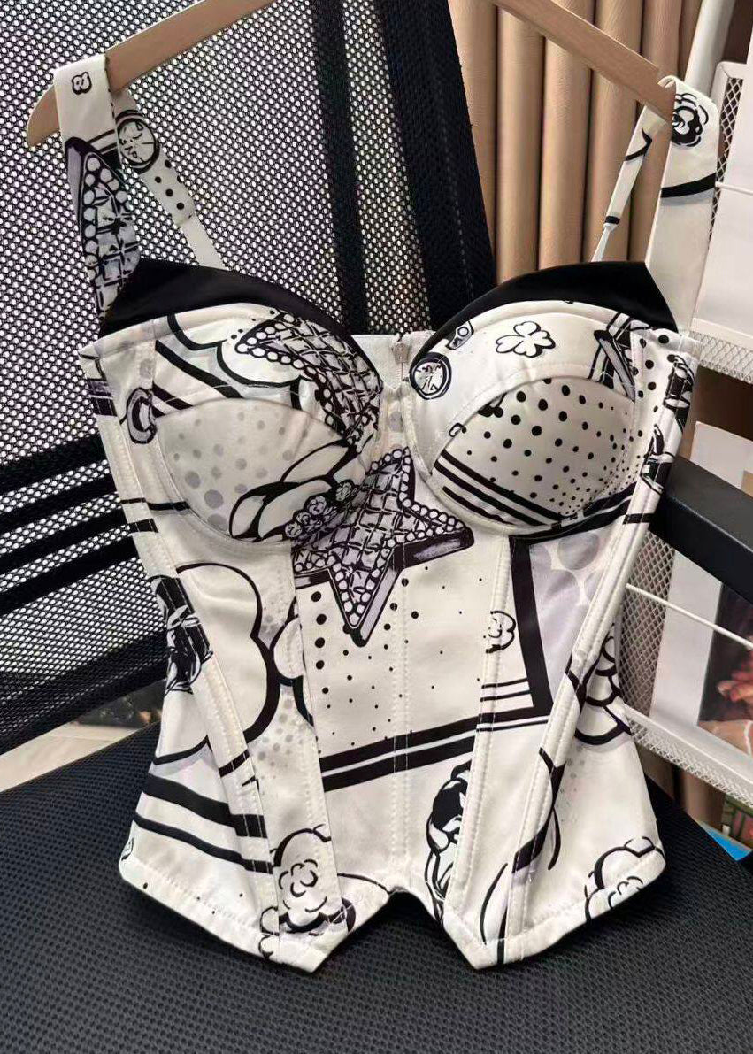 Kvinders Cami Top Med Lynlås Boho Stil 0