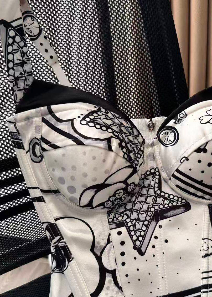 Kvinders Cami Top Med Lynlås Boho Stil 2