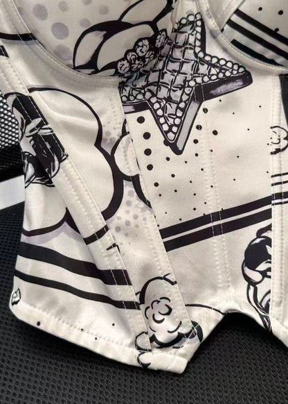 Kvinders Cami Top Med Lynlås Boho Stil 3