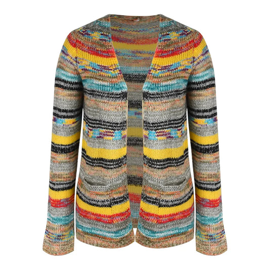 Kvinders Cardigan Løs Strikket Materiale 2