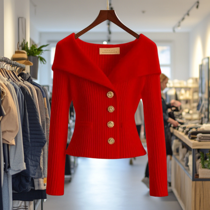 Kvinders Cardigan Med Sofistikeret Design 1