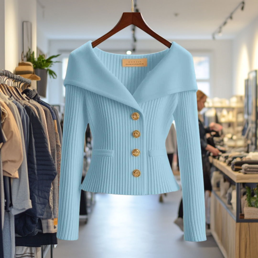 Kvinders Cardigan Med Sofistikeret Design 4