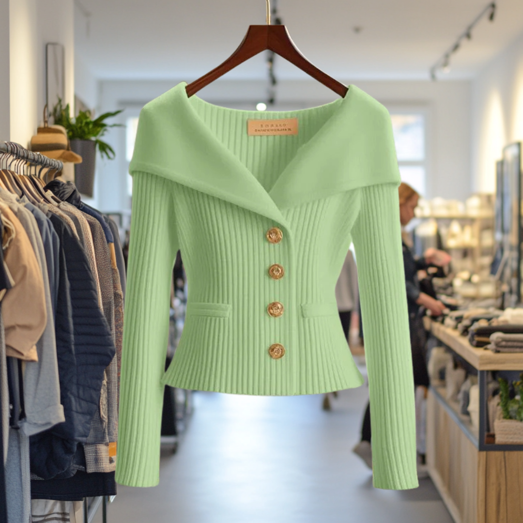 Kvinders Cardigan Med Sofistikeret Design 7
