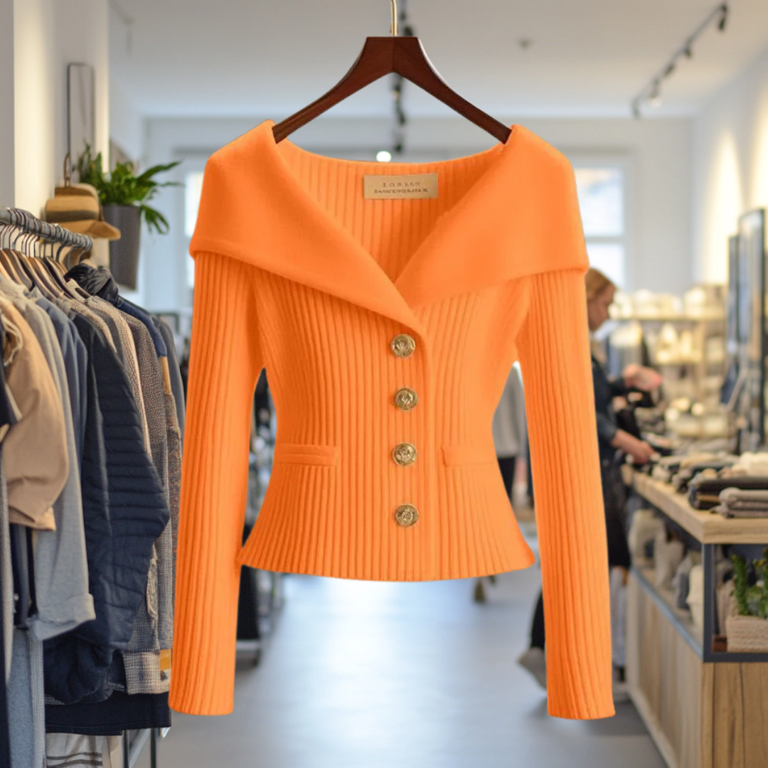 Kvinders Cardigan Med Sofistikeret Design 8