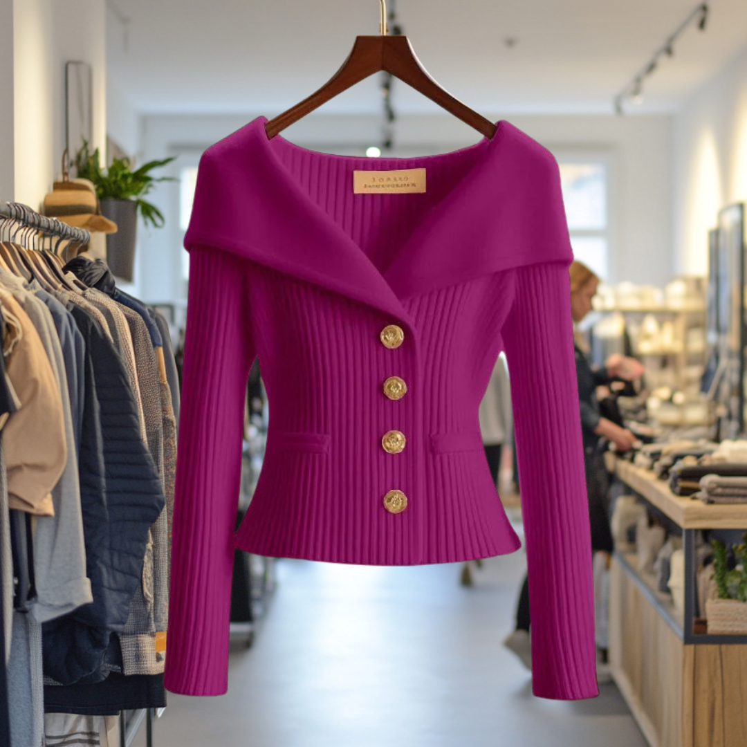 Kvinders Cardigan Med Sofistikeret Design 9
