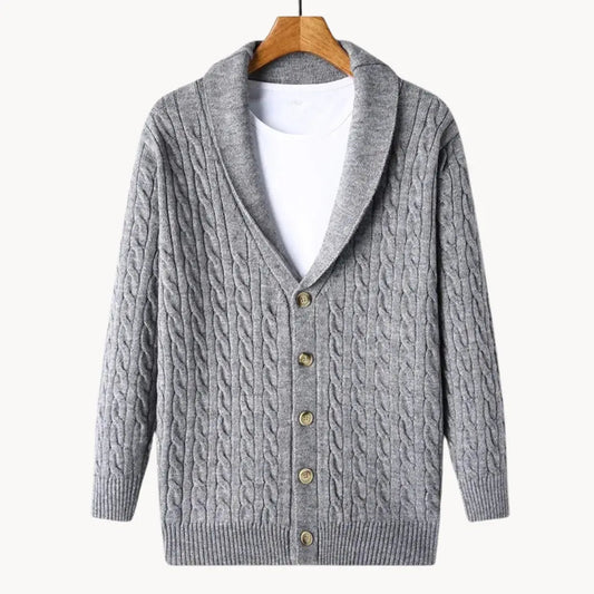 Kvinders Cardigan Mellemvægt Strik med Ribbede Detaljer 0