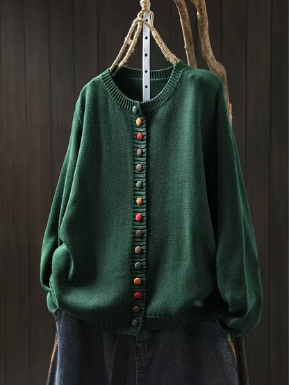 Kvinders Cardigan med Drapering 5