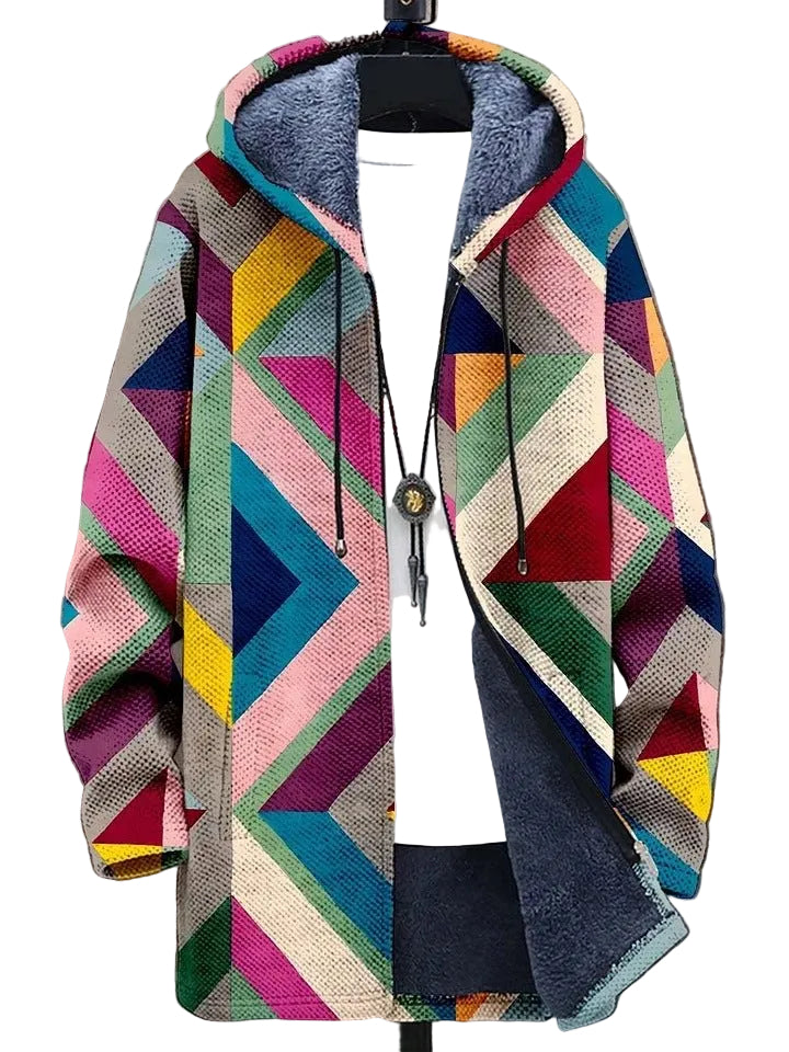 Kvinders Cardigan med Kunstprint Casual 0