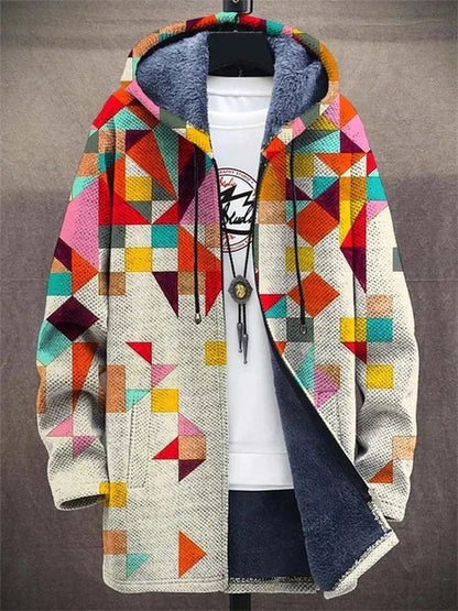 Kvinders Cardigan med Kunstprint Casual 1