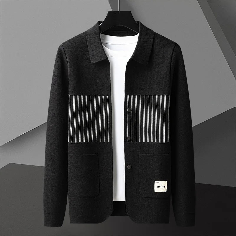 Kvinders Cardigan med Polokrave og Slank Silhuet 3