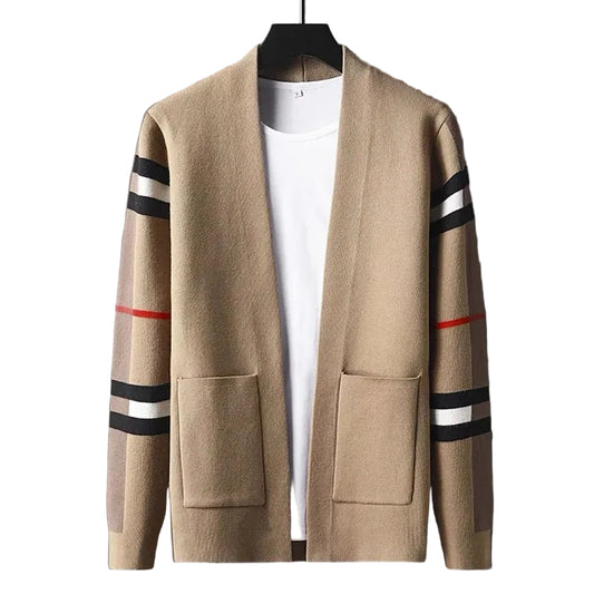 Kvinders Cardigan med Striber 0