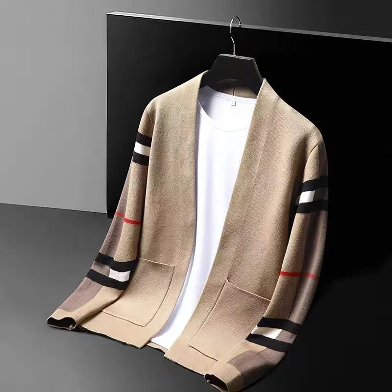 Kvinders Cardigan med Striber 2