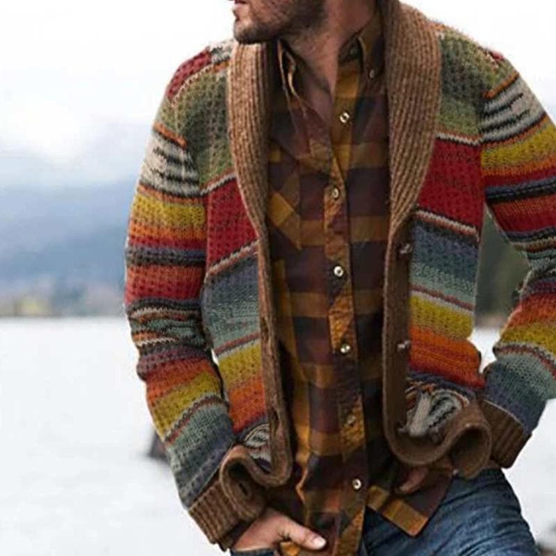 Kvinders Cardigan med Stribet Design 2