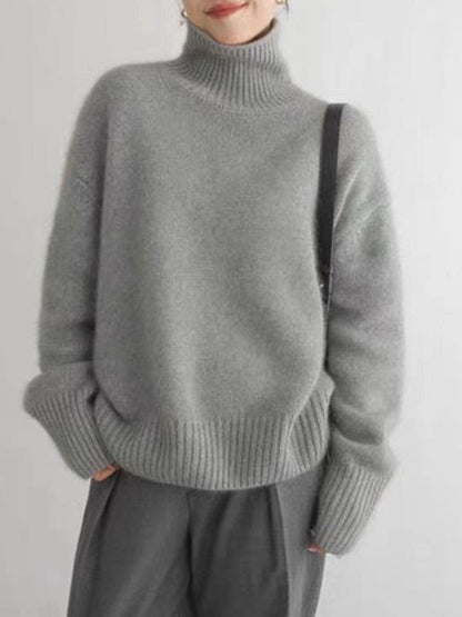 Kvinders Cashmere Rullekrave Sweater 10