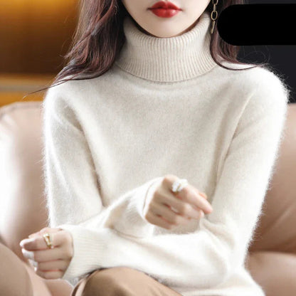 Kvinders Cashmere Rullekrave Sweater 1