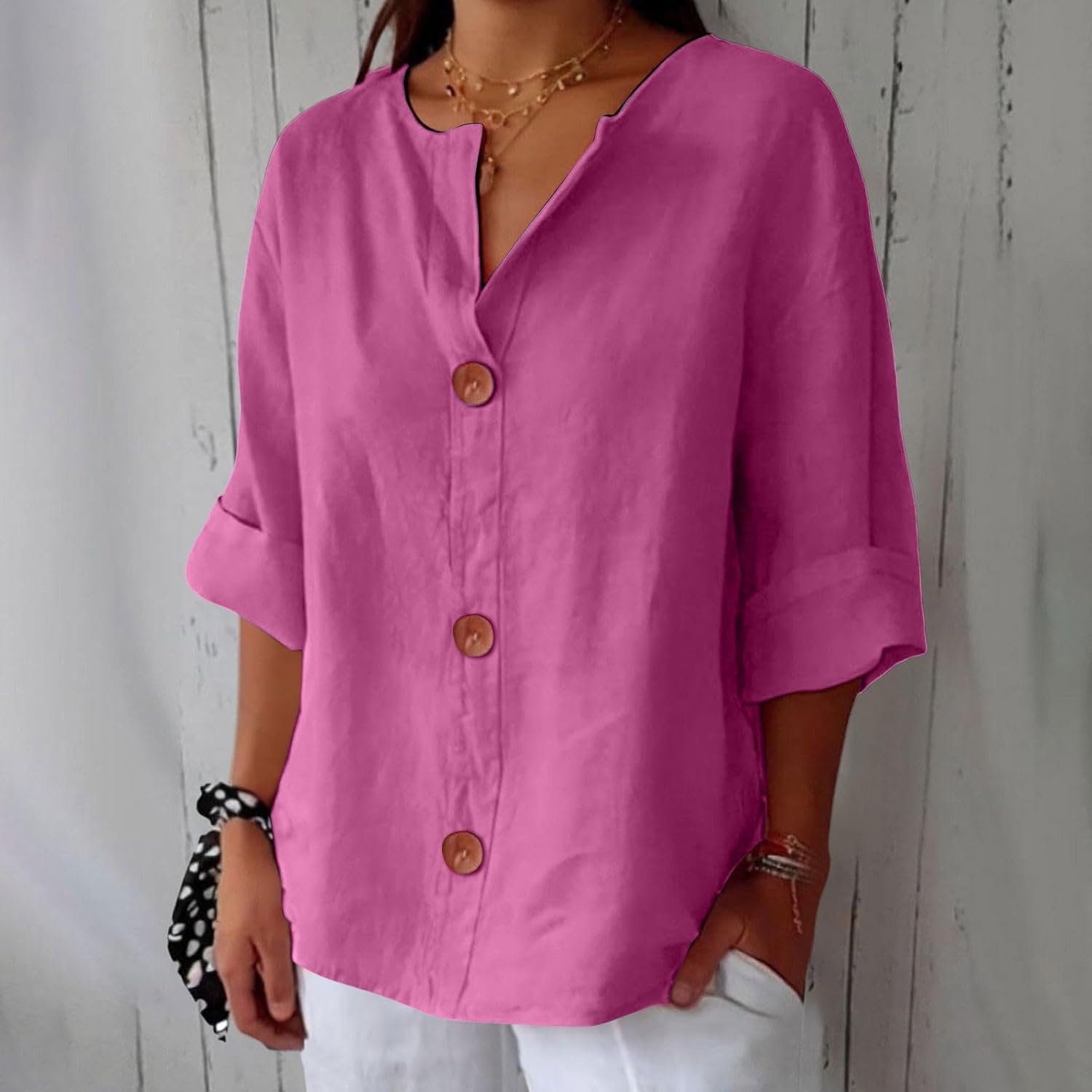 Kvinders Casual Bluse Flutter Fit 11