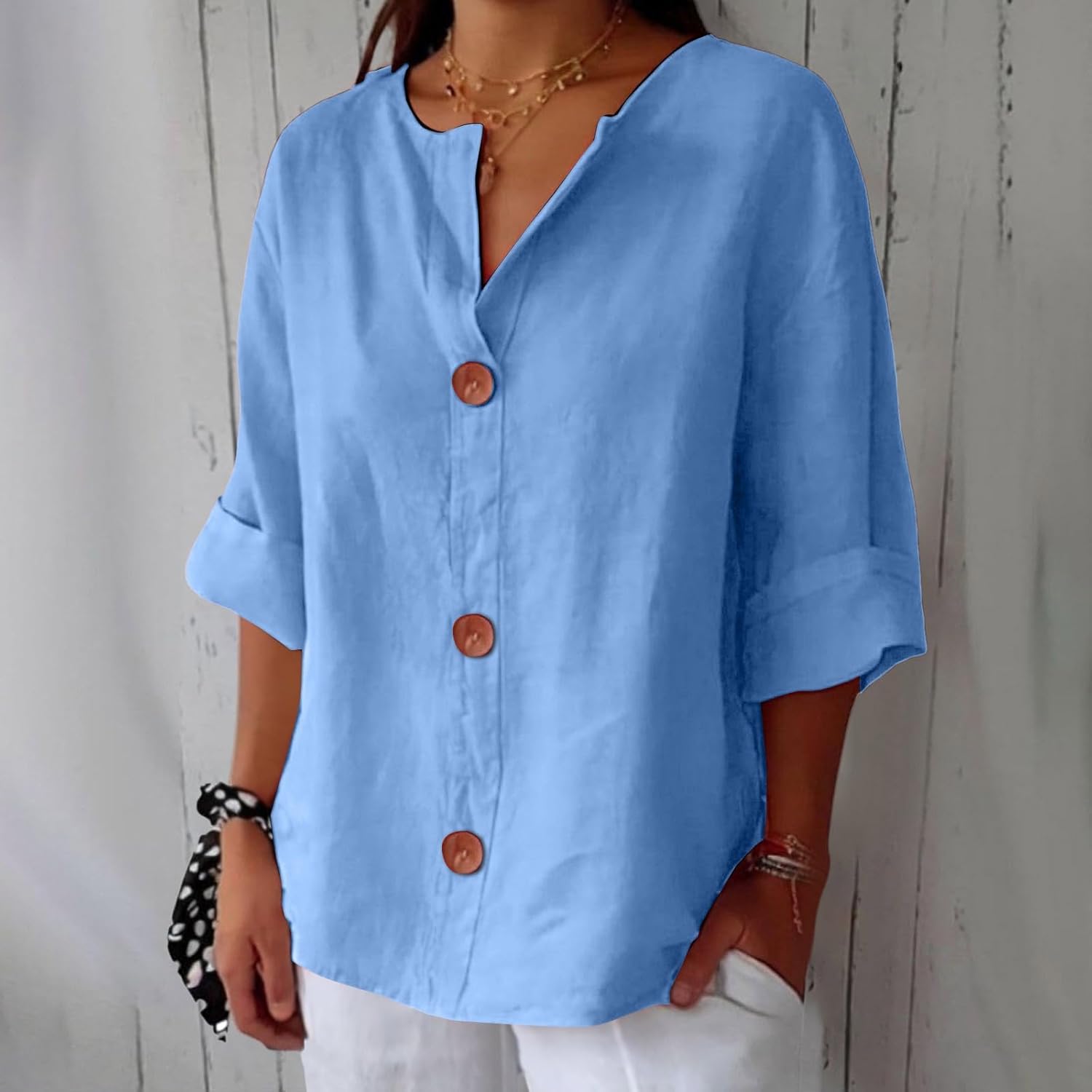 Kvinders Casual Bluse Flutter Fit 12