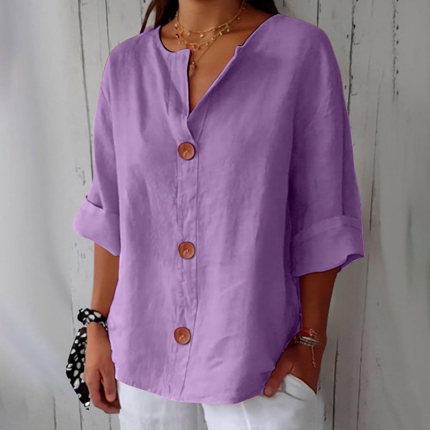 Kvinders Casual Bluse Flutter Fit 5