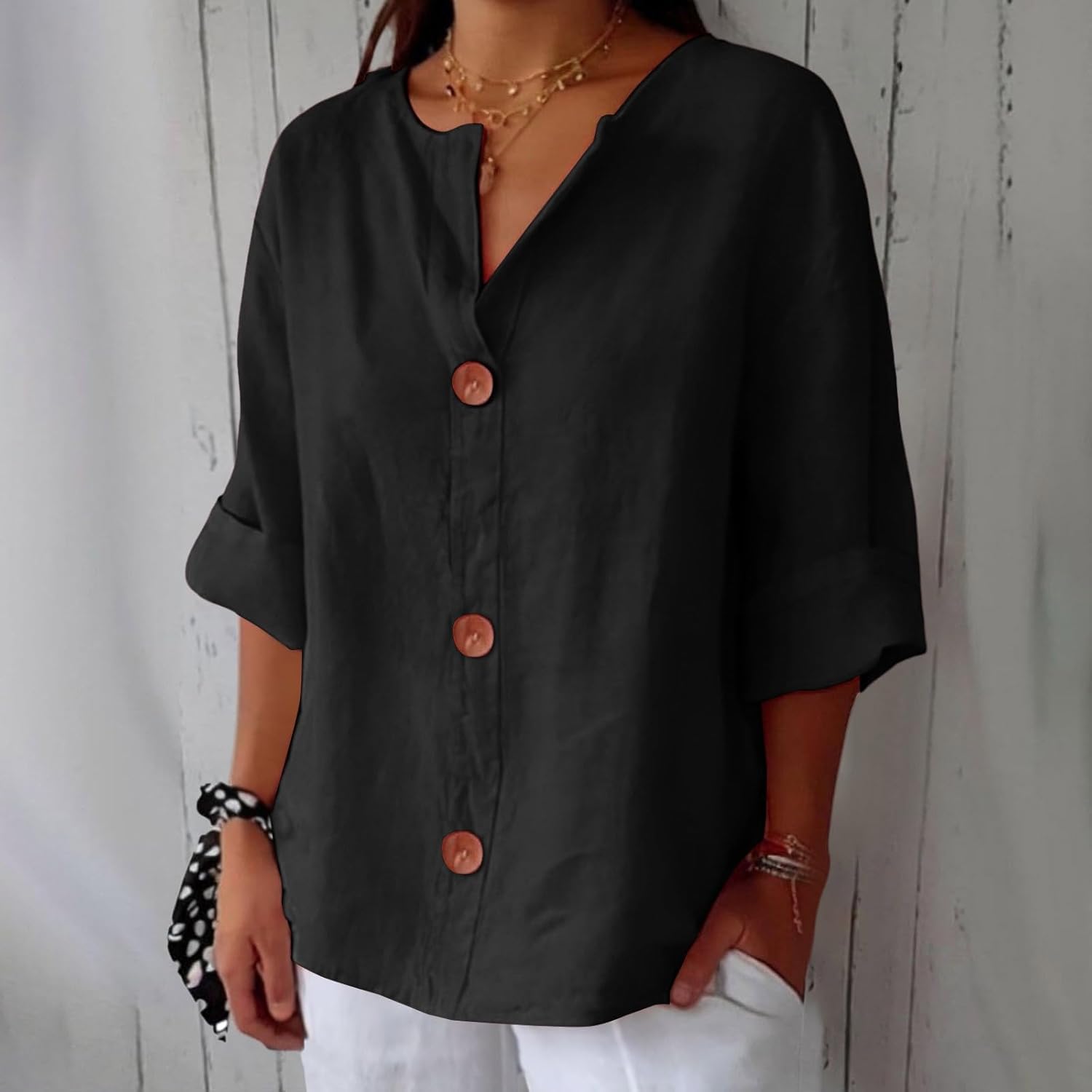 Kvinders Casual Bluse Flutter Fit 9