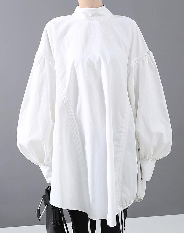 Kvinders Casual Bluse med Lanterneærmer 2