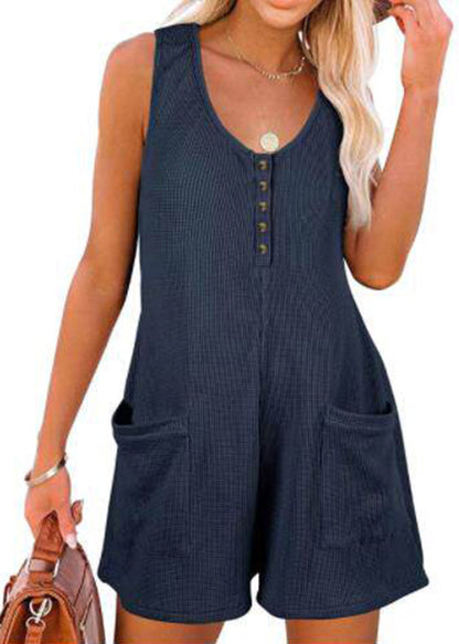 Kvinders Casual Jumpsuit Med Lommedetaljer 3
