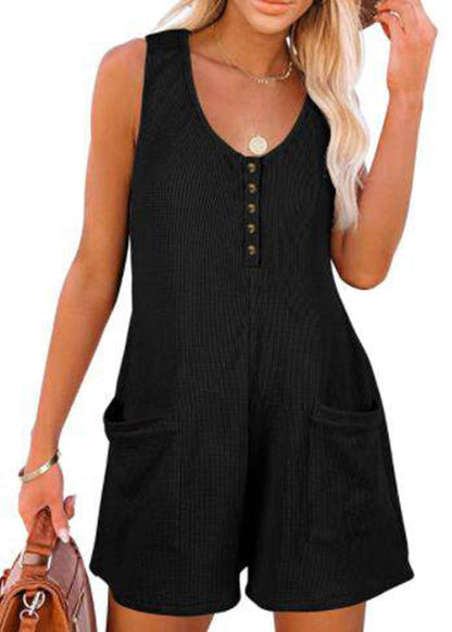 Kvinders Casual Jumpsuit Med Lommedetaljer 4