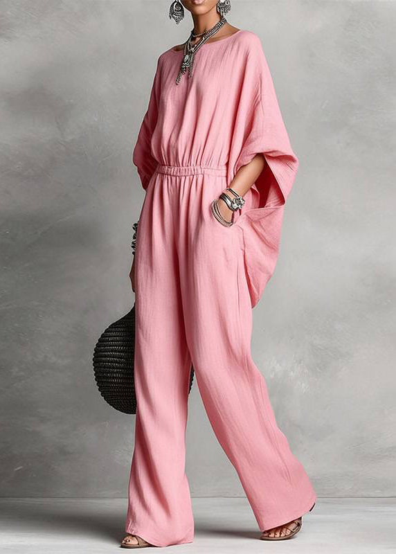 Kvinders Casual Jumpsuit med Patchwork og Høj Talje 1