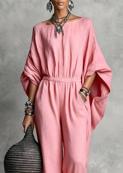 Kvinders Casual Jumpsuit med Patchwork og Høj Talje 3