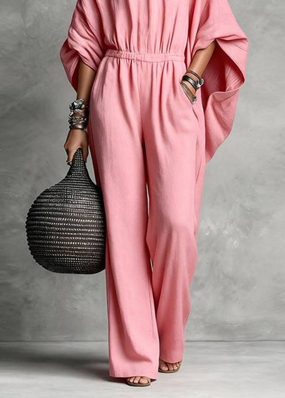 Kvinders Casual Jumpsuit med Patchwork og Høj Talje 4